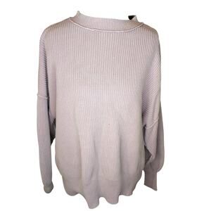 Aerie Lilac Purple Women’s M Knitted Pullover Sweatshirt Long Sleeve Casual Top
